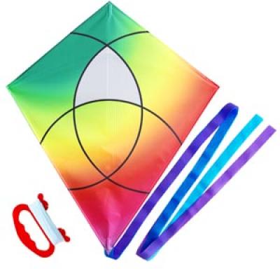 2419-4 Rainbow Circle Diamond Kite