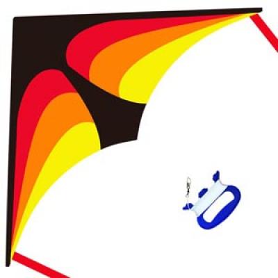 2370-2 Orange Stripe Delta Kite
