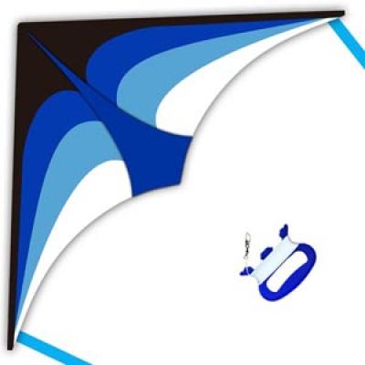 2370-3 Blue Stripe Delta Kite
