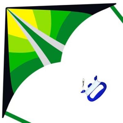 2392-1 Green Color Delta Kite